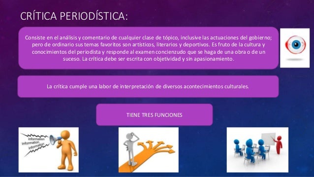 LA CRITICA PERIODISTICA