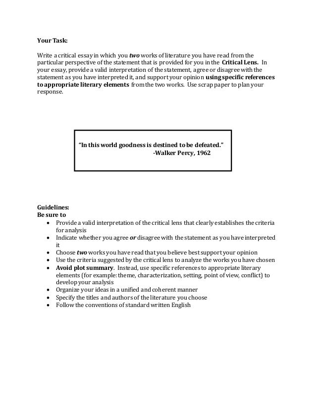 Critical lens essays on the crucible