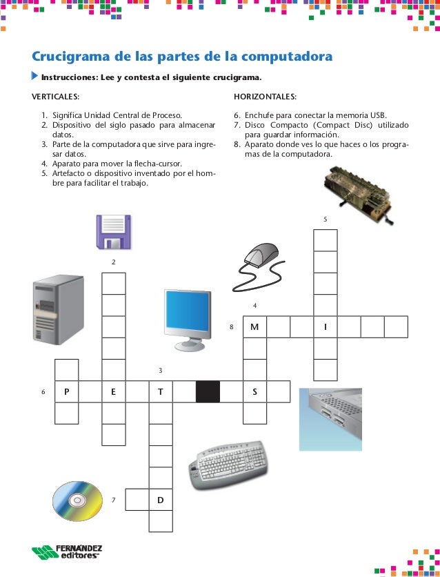 preguntas basicas sobre computacion crusigramas del computador preguntas basicas sobre computacion crusigramas del computador