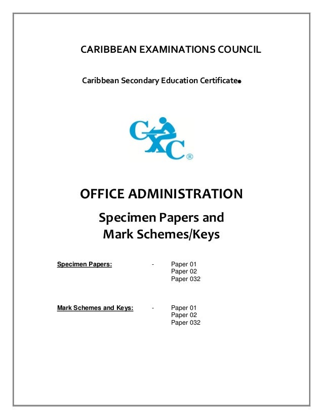 Csec office administration syllabus Csec office administration syllabus