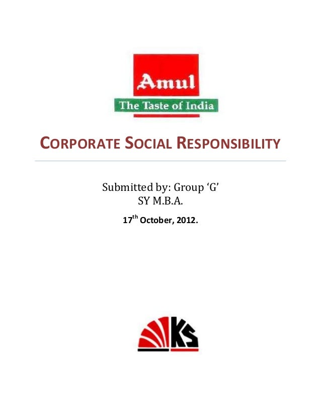CSR Activities by AMUL