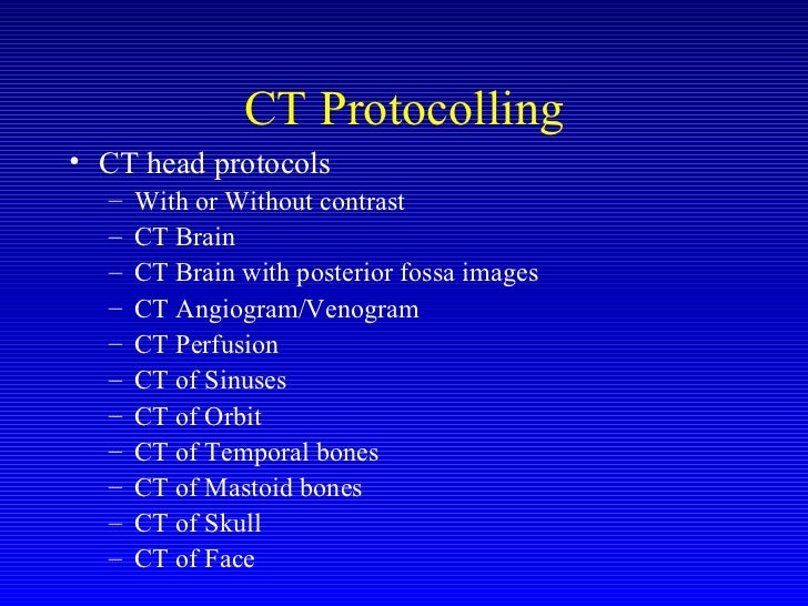 ct protocols radiopaedia