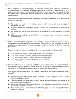 Cuadernillo Competenciasciudadanaspensamientociudadano Pdf