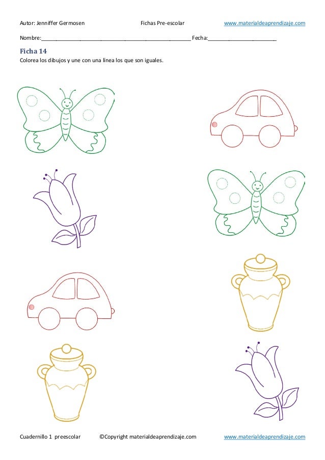 Cuadernillo 01 completo preescolar