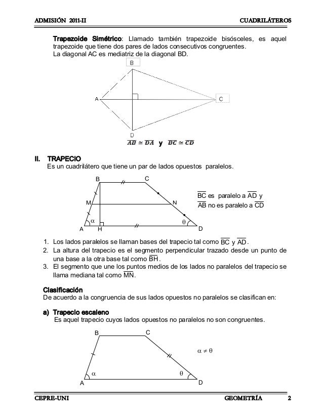 Cuadrilateros geometria