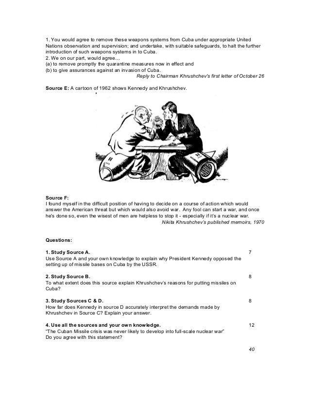The cuban missile crisis essay