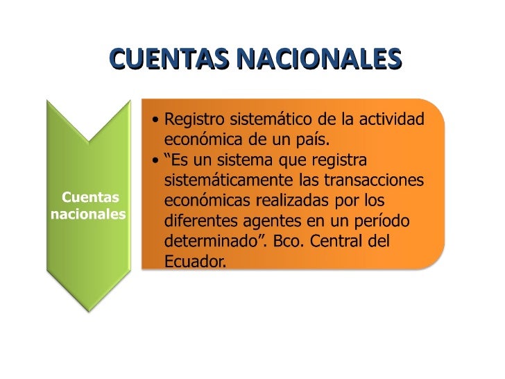 Cuentas nacionales