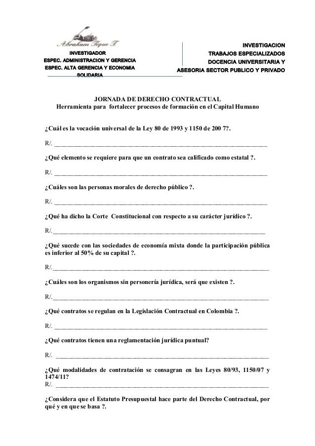 LEY DE CONTRATACION ESTATAL ley de contratacion estatal: