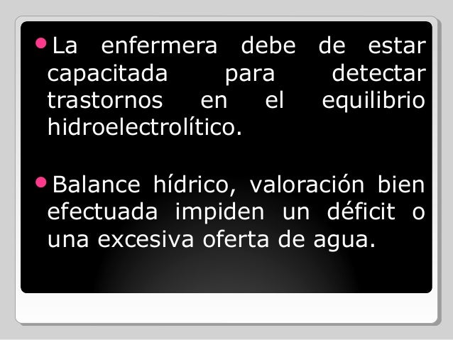 Cuidados de enfermeria equilibrio hidroelectrolítico y acidobásico
