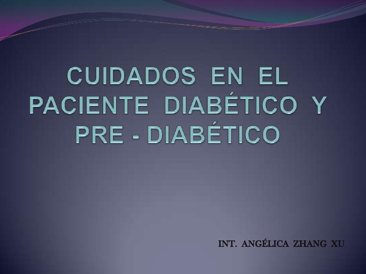 Cuidados En El Paciente DiabéTico Cuidados En El Paciente DiabéTico