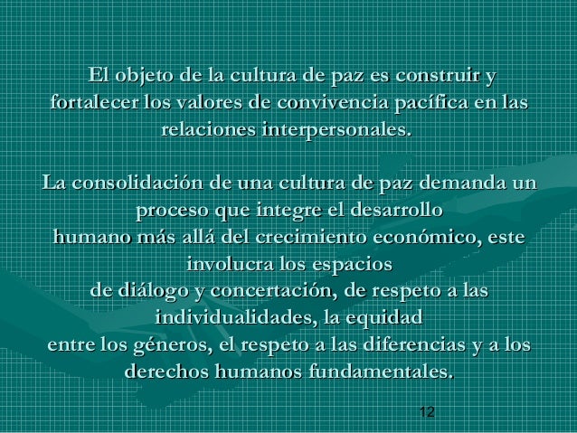 Cultura de paz