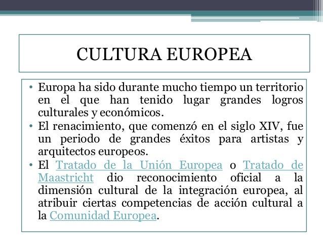 Cultura europea