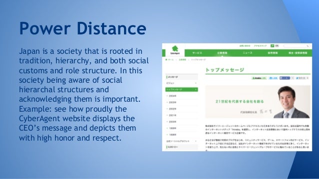 Power Distance in Japan Power Distance Japan is a