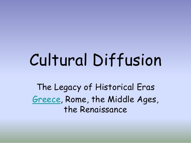 Download this Cultural Diffusion Greece Rome Renaissance Overview picture