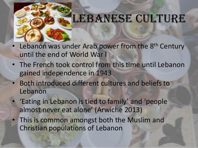 Cultural food presentation final