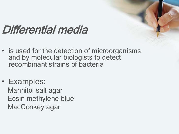 Culture media in microbiobiolgy