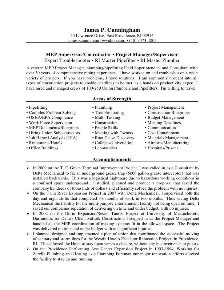 resume for school administrator