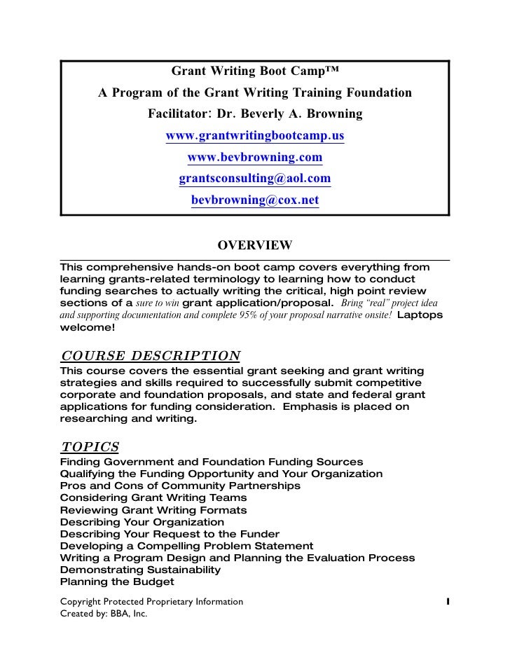 Writer Training Program