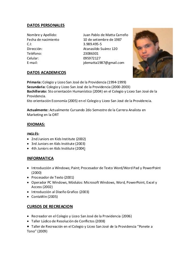 Curriculum vitae jp
