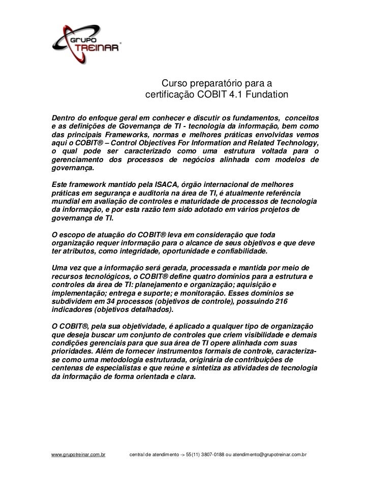 Curso cobit