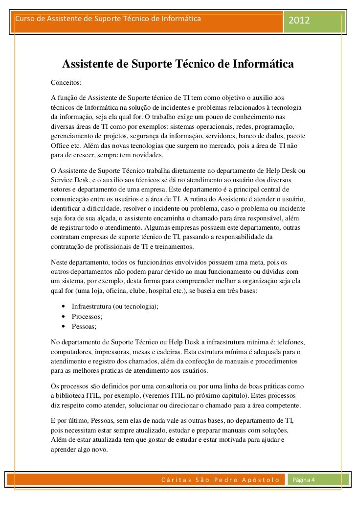 Curso de tecnico de informatica