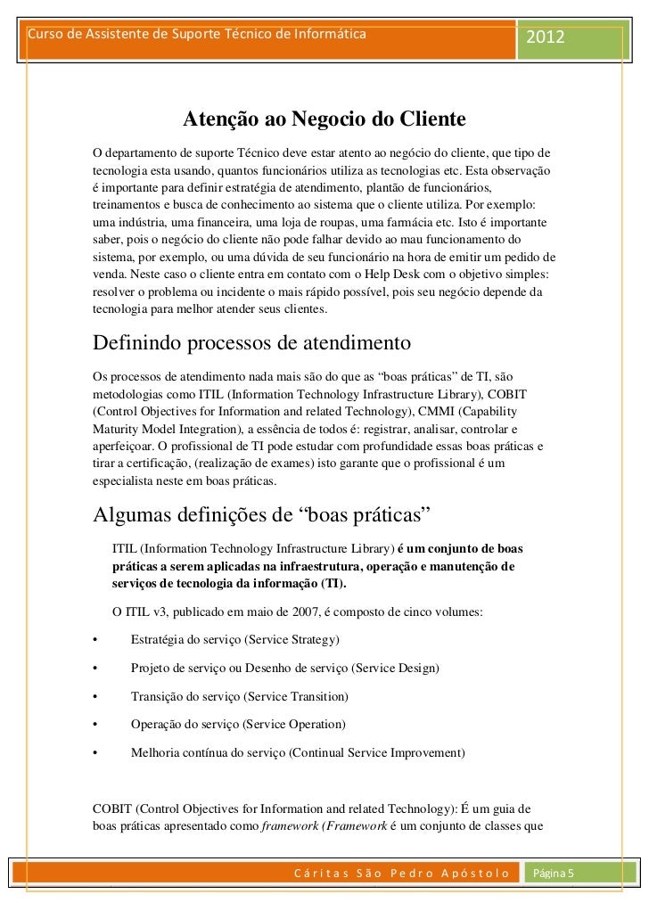 Curso de tecnico de informatica