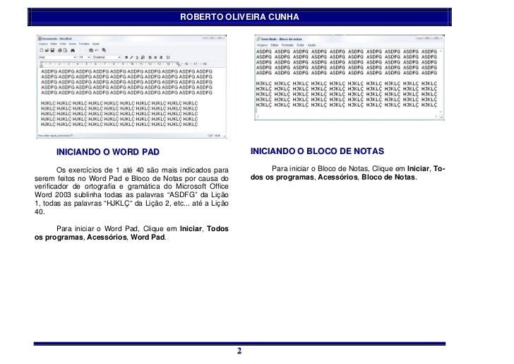 Curso de digitacao