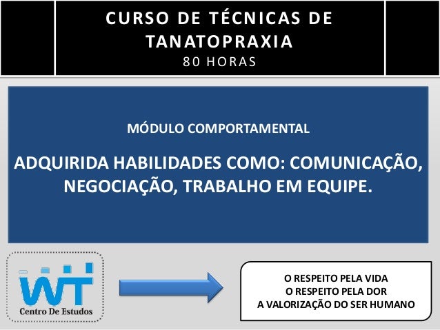 Curso de tanatopraxia