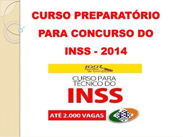 Curso concurso inss