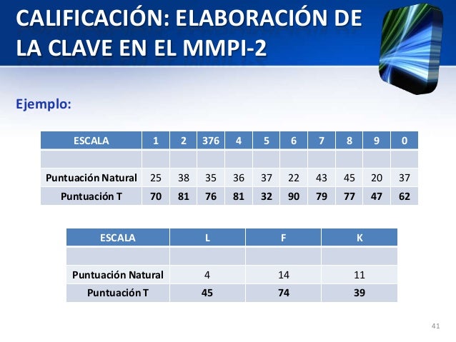 MMPI-2 Lineas Generales para su Aplicación y Calificación slideshare