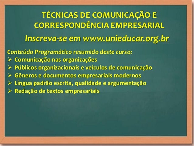 Curso de tecnicas de apresentacao