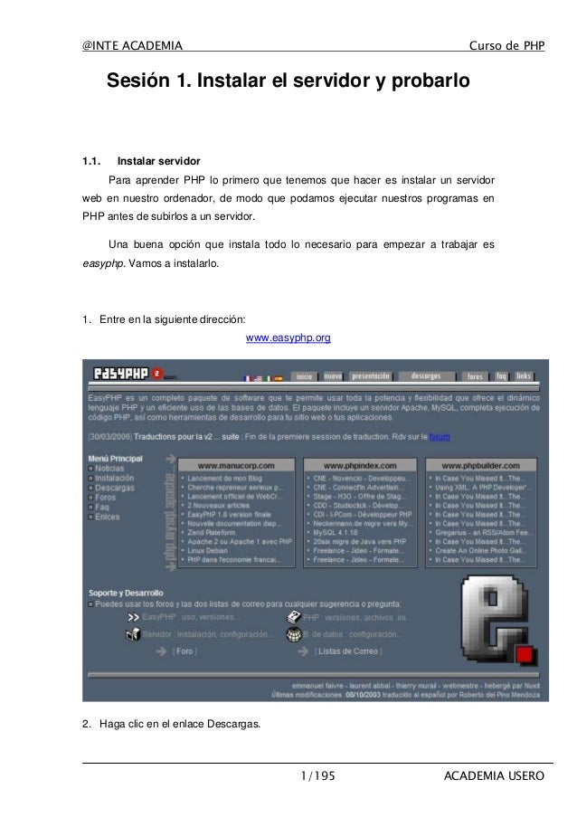 Php curso
