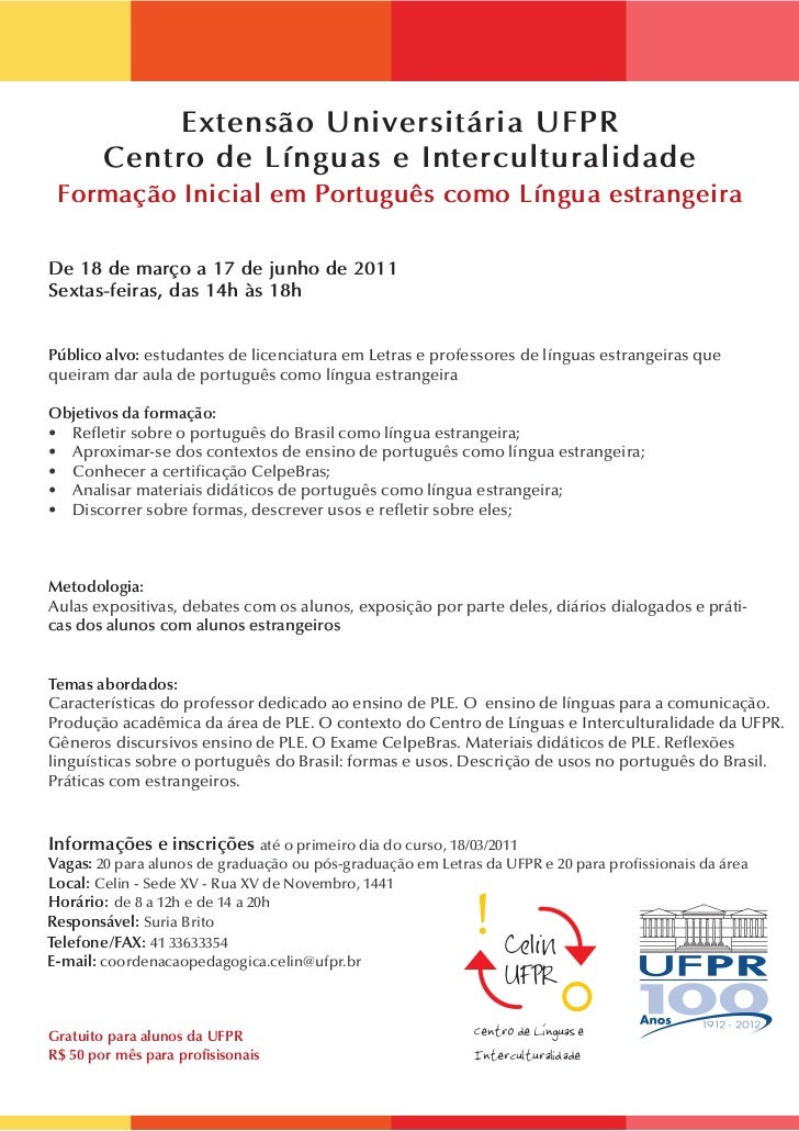 Curso de portugues para estrangeiros