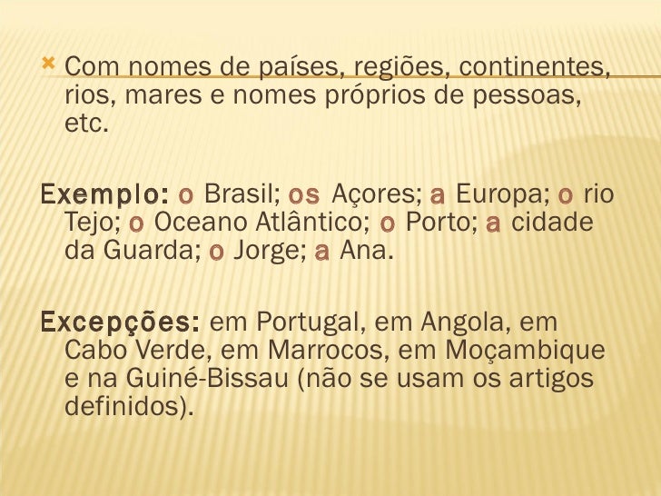 Artigo definido