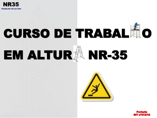 Curso trabalho em altura
