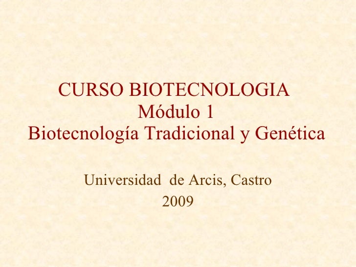 Biotecnologia curso