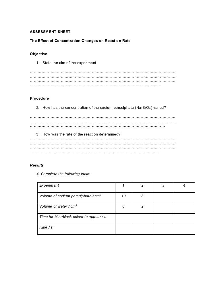 rates of reaction investigation essay rates of reaction investigation essay