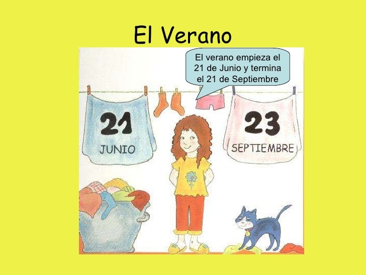 Las estaciones del año. Infantil