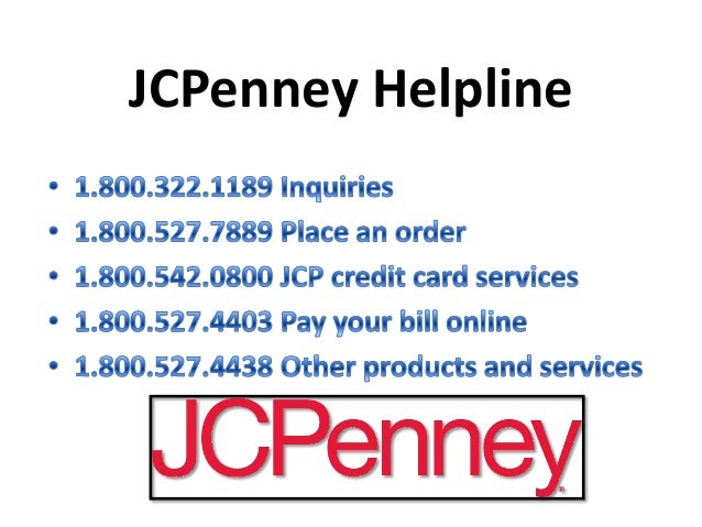 jcpenney customer service number
