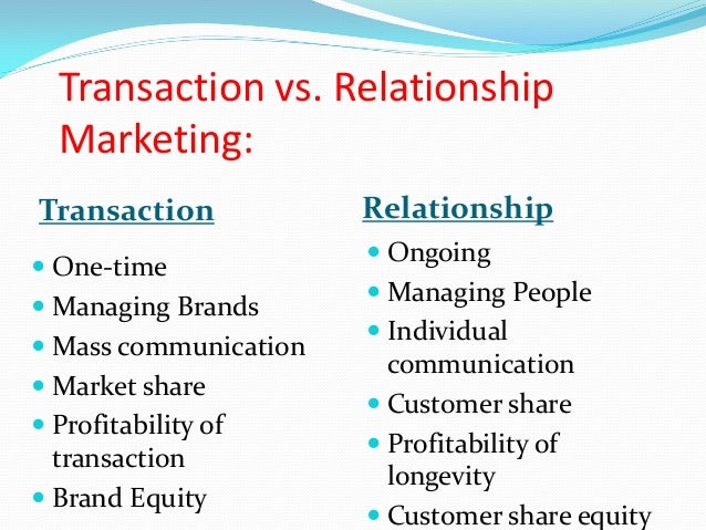 Long term customer relationship