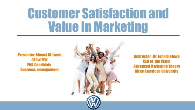 Customer satisfaction definition in marketing