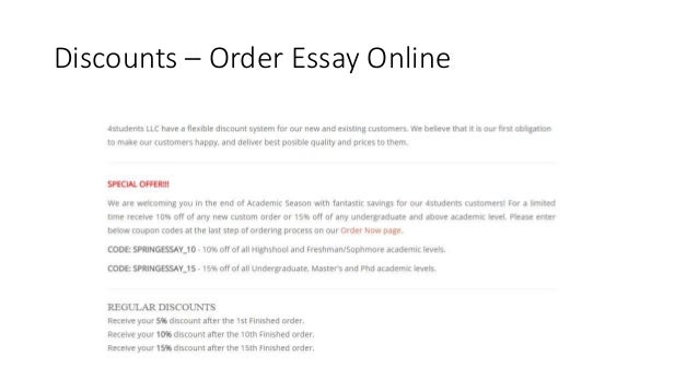 Custom essay order