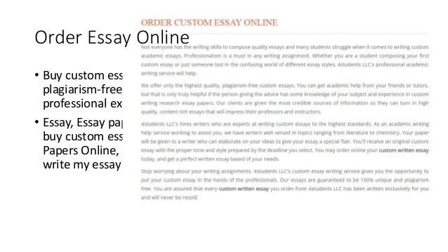 Online essay writer