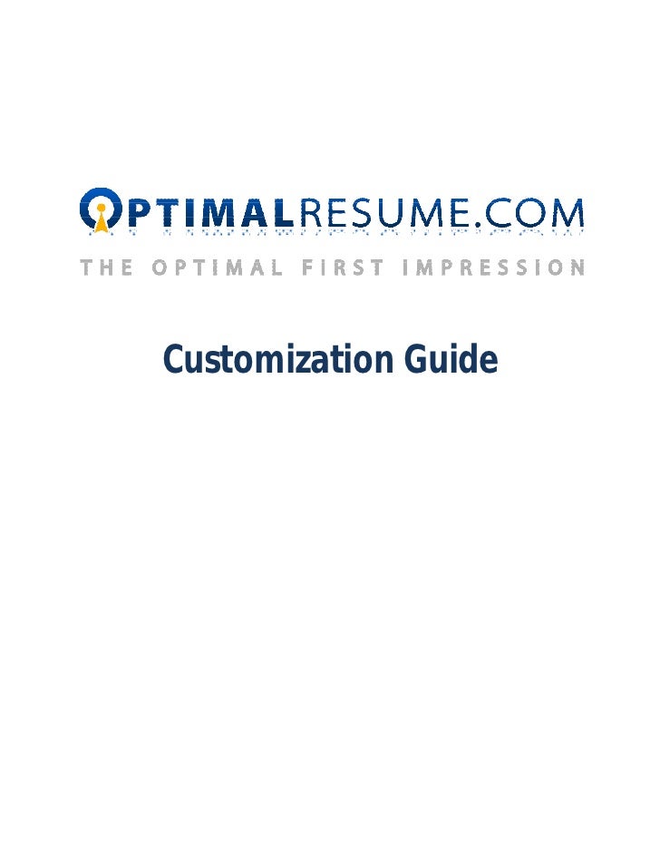 optimal resumes