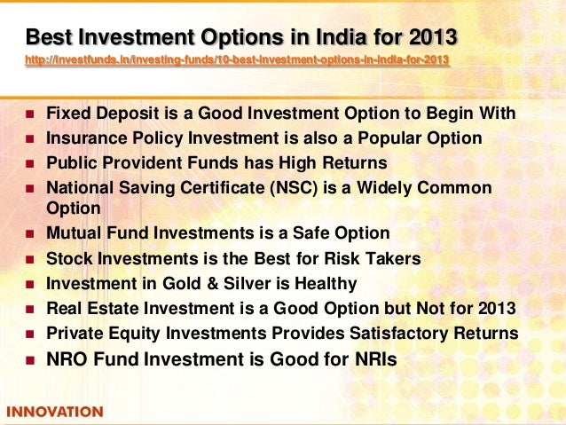 Best money investment options