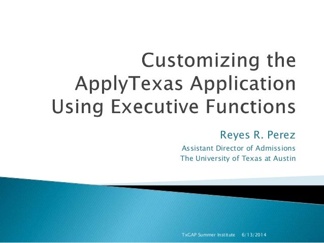 texas common application essays