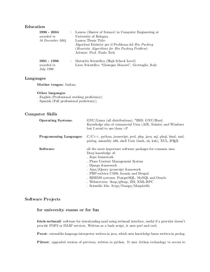 All but thesis resume