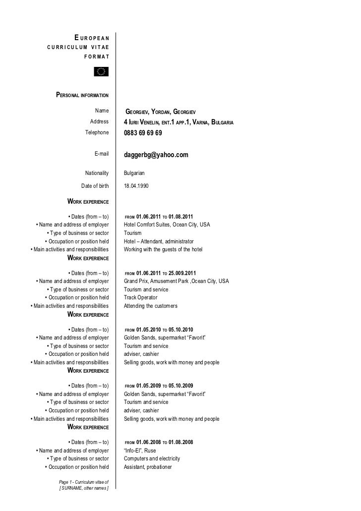 cv order