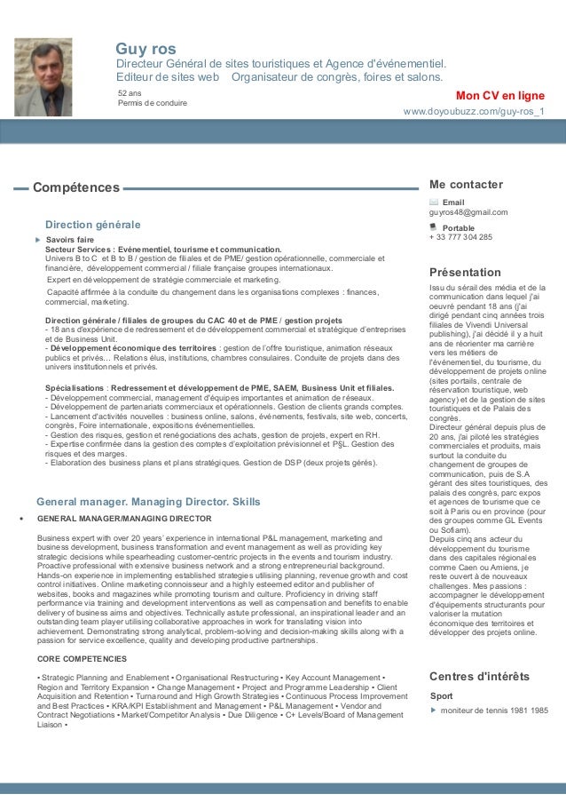 cv type relations internationales