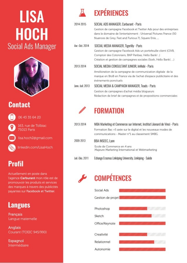 resume sample for chef
